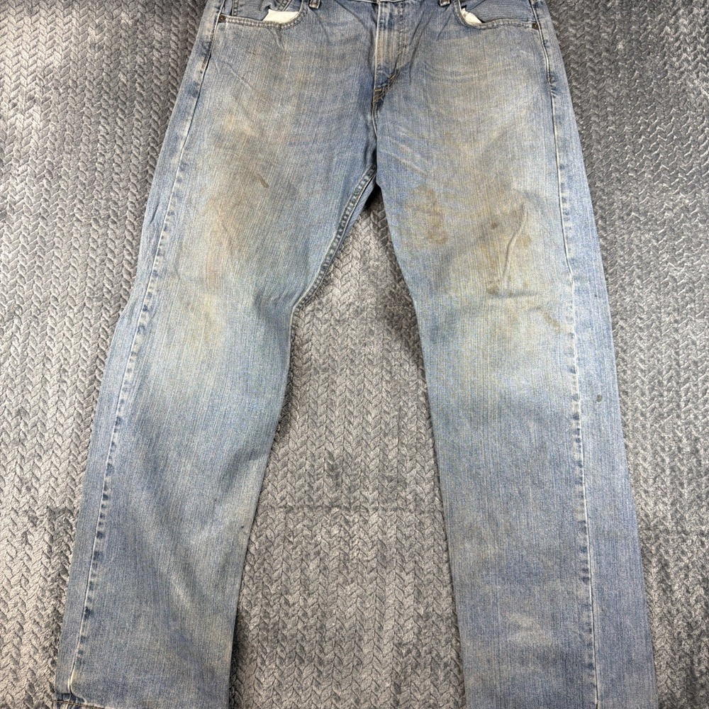 Levis 569 Jean Men 34x34 Blue Loose Straight Fit Relaxed Stretch Denim Med Wash